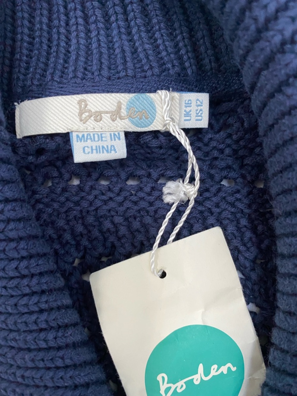 Boden Open Weave Cotton Cardigan - Picture 3 of 4